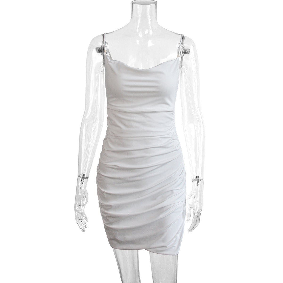 Robe sexy à perles ovales