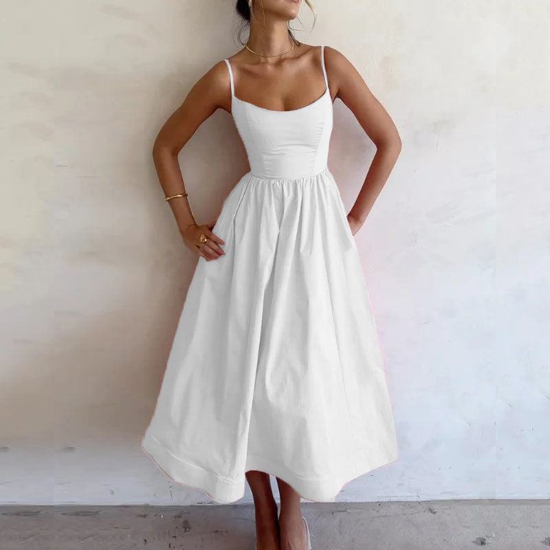 Robe à Bretelles Fraîche et Séduisante