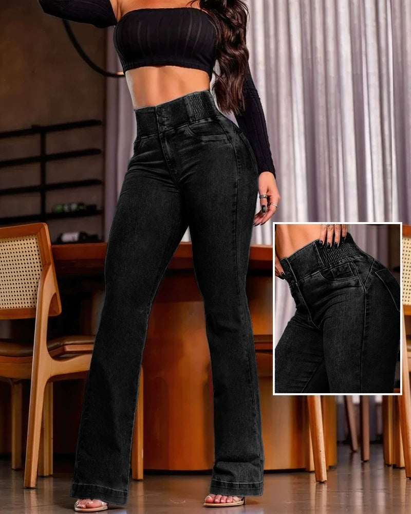 Jean Taille Haute Élégant et Sexy