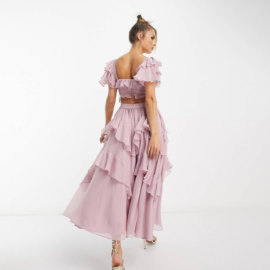 Robe d'Été Élégante à Volants
