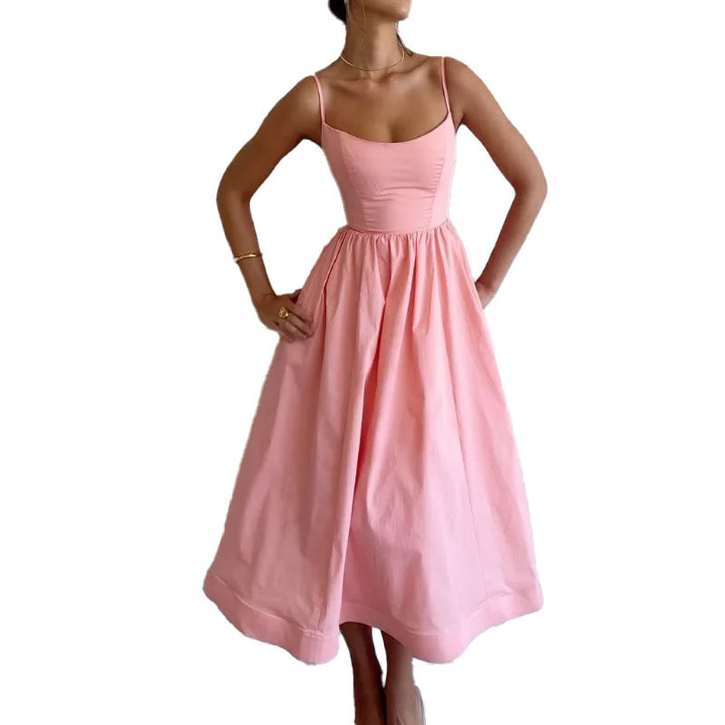 Robe à Bretelles Fraîche et Séduisante